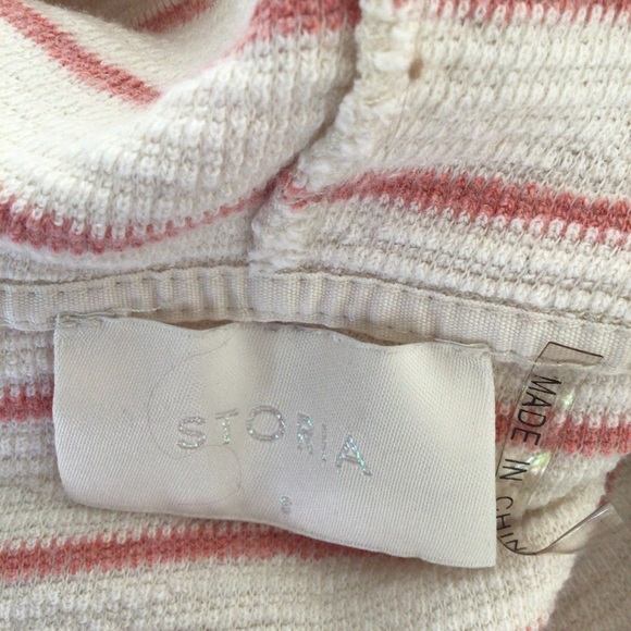 STORIA STRIPED FRENCH TERRY HOODIE MEDIUM - Picture 10 of 11